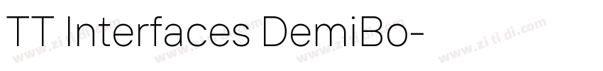 TT Interfaces DemiBo字体转换